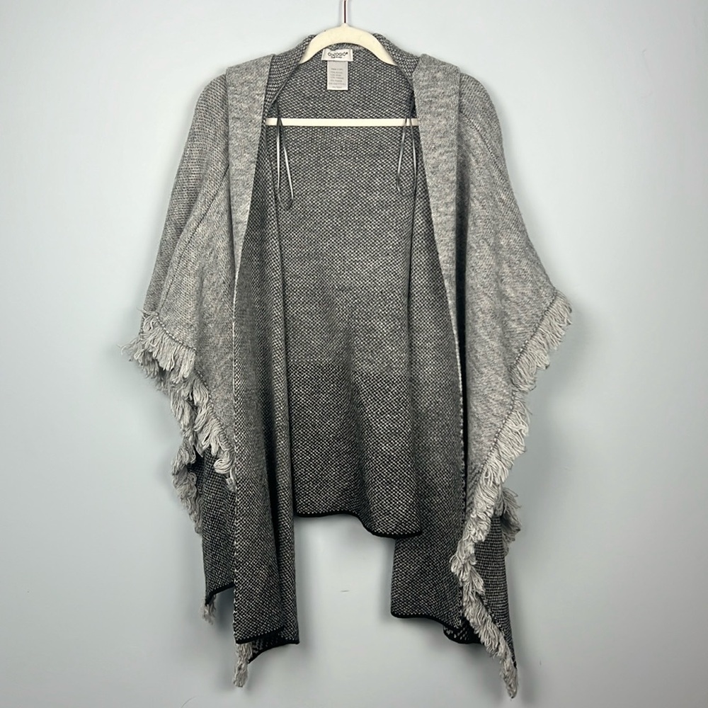 Cocogio made in Italy wool & alpaca blend one size sweater poncho